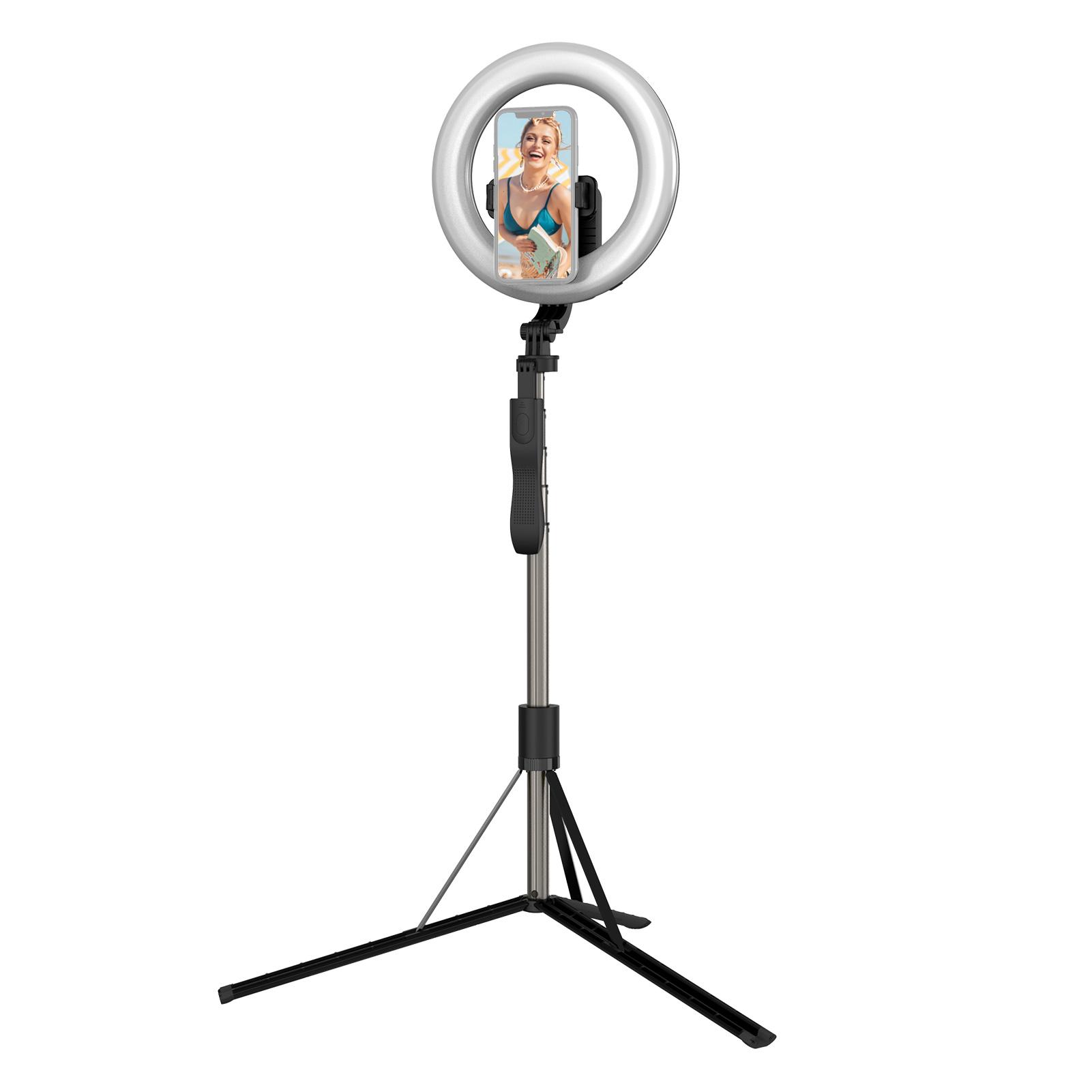 Đèn LED vòng tự sướng 8 inch với giá đỡ ba chân Điều khiển từ xa