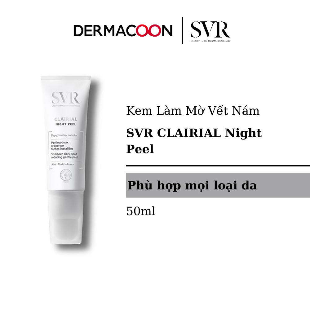 Kem Làm Mờ Vết Nám, Nám Da Và Làm Trắng Da SVR CLAIRIAL Night Peel 50ml