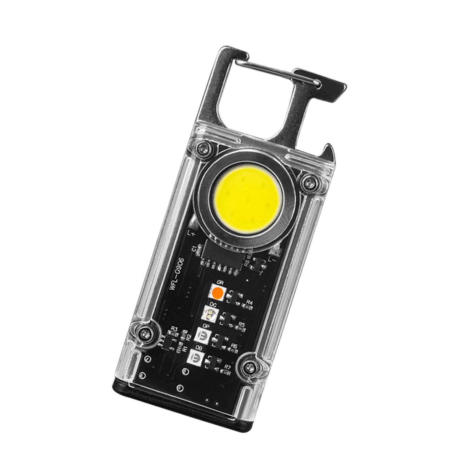 COB Flashlight LED Keychain Flashlight for Camping Supplies Hiking