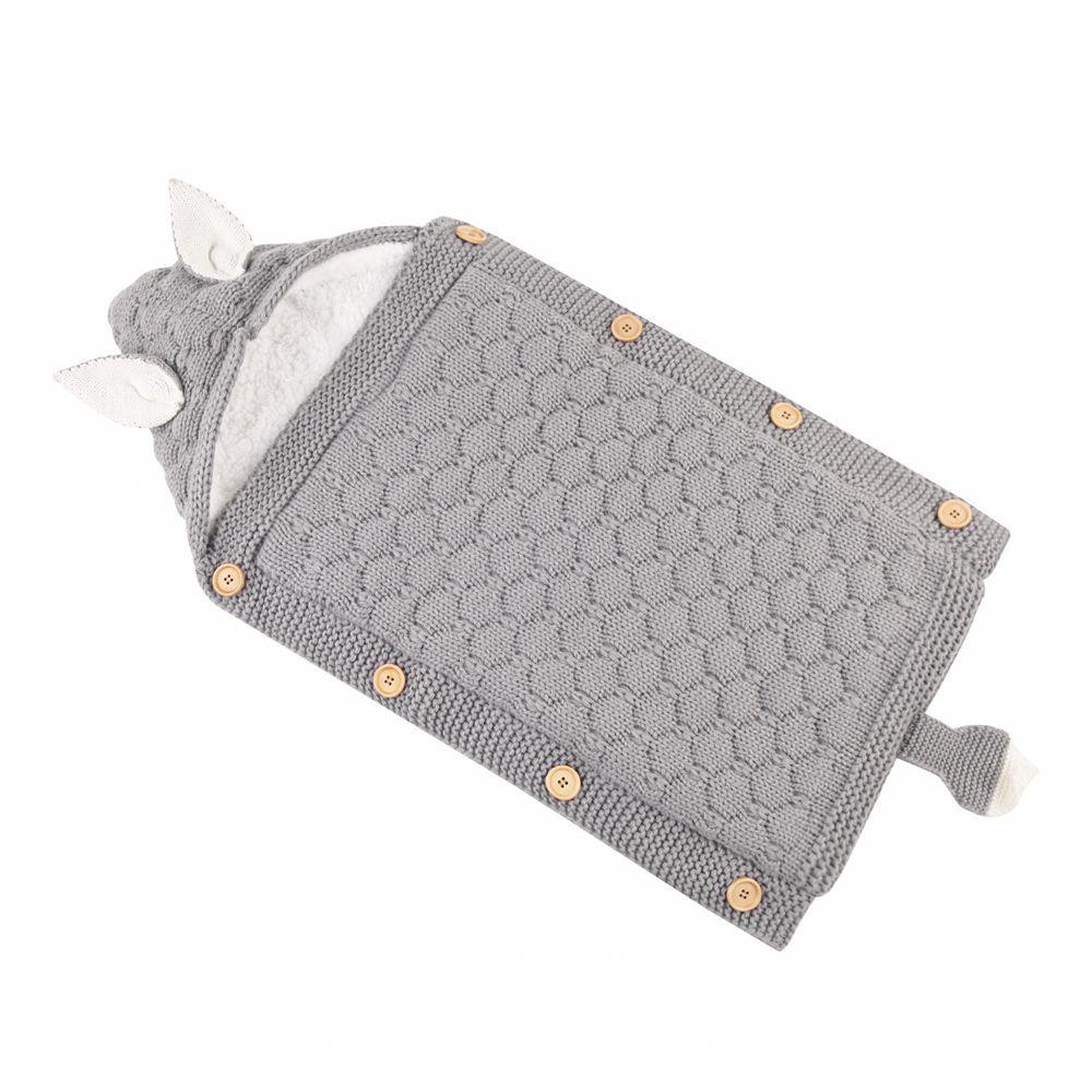 Trẻ Sơ Sinh Xe Đẩy Túi Ngủ Cho Bé Bao Dệt Kim Đầm Footmuff Tập Đi Cho Bé Giấc Ngủ Bao Bunny Trẻ Sơ Sinh Đan Ngủ Giường Bao