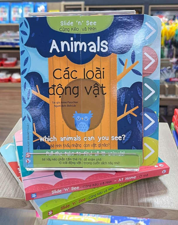 Tương tác Song Ngữ Việt Anh Slide And See Animals: Các Loài Động Vật - Bản Quyền
