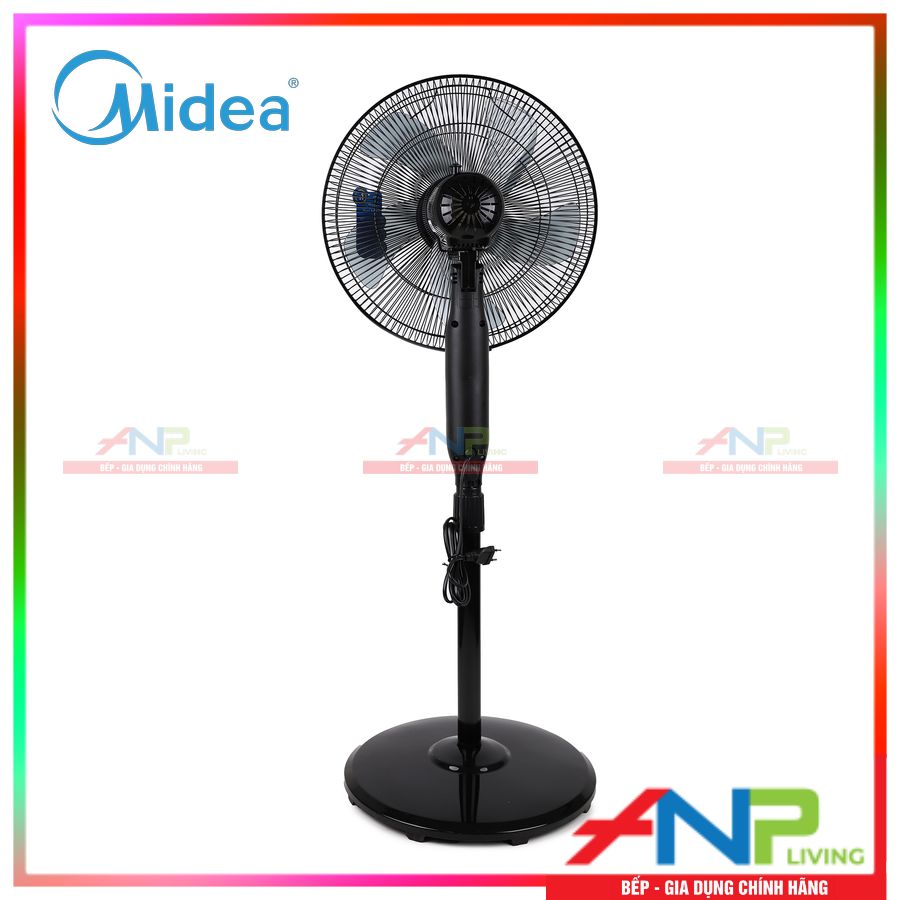 Quạt Đứng 5 Cánh Midea FS40-15Q (Công Suất 55W - 3 Chế Độ Gió - Có Chức Năng Hẹn Giờ) - Hàng Chính Hãng