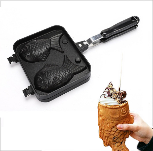 Khuôn Làm Bánh Cá Nhật Chống Dính Taiyaki Loại 1 - 2 Bánh Hàng VNCLC