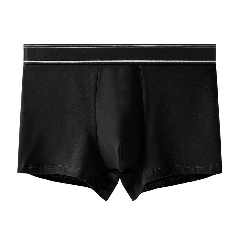 Combo 2 quần lót nam boxer, set 2 sịp đùi nam màu trơn thun cotton CBQL116