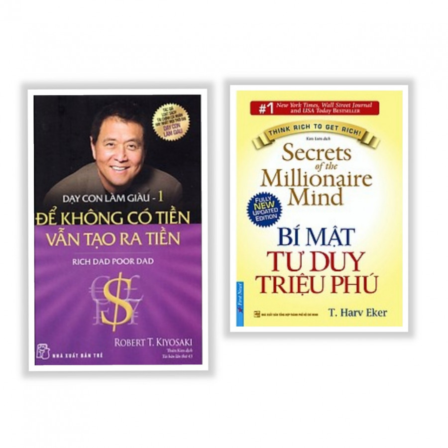 Combo sách hay về làm giàu : Để không có tiền vẫn tạo ra tiền + Bí mật tư duy triệu phú - Tặng kèm bookmark thiết kế