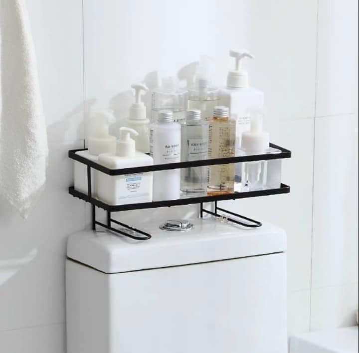 KỆ SAU TOILET 1 TẦNG SẮT TIỆN ÍCH