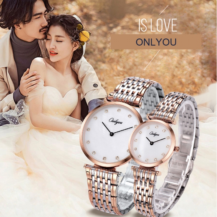 Đồng hồ Onlyou Nam 81099GL Dây thép không gỉ 38mm