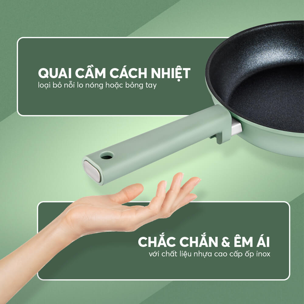 Chảo Chống Dính Siêu Bền Elmich Hera II EL-5941 Nhiều Size, Hàng Chính Hãng, Dùng Mọi Bếp - JoyMall