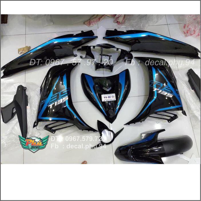 Tem rời Exciter 135 Đen xanh