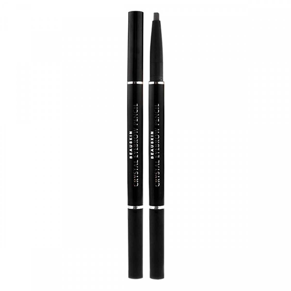 Combo Chì kẻ mí mắt màu đen Crystal Eyeliner Pencil - Chì kẻ chân mày không lem Crystal Auto Eyebrow Pencil (nhiều màu)