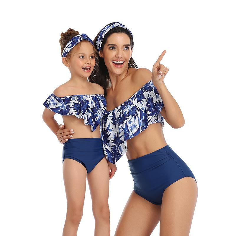 Phù Hợp Với Họ Mẹ Bơi Bikini 2020 Nữ, Có Phụ Nữ Đồ Bơi Trẻ Em Kid Cho Bé Bãi Biển Đồ Bơi Biquini Infantil