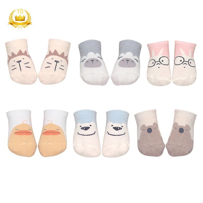 Vớ Cotton Chống Trượt Họa Tiết Hoạt Hình Dễ Thương Cho Bé Sơ Sinh