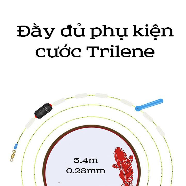 Cuộn thẻo câu đài cao cấp có sẵn phụ kiện đi kèm sử dụng cước USA trilene