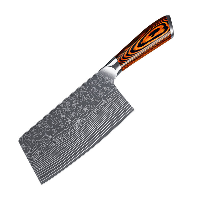 DAO - BỘ 3 DAO BẾP NHẬT BẢN THÉP DAMASCUS BDT2 vns