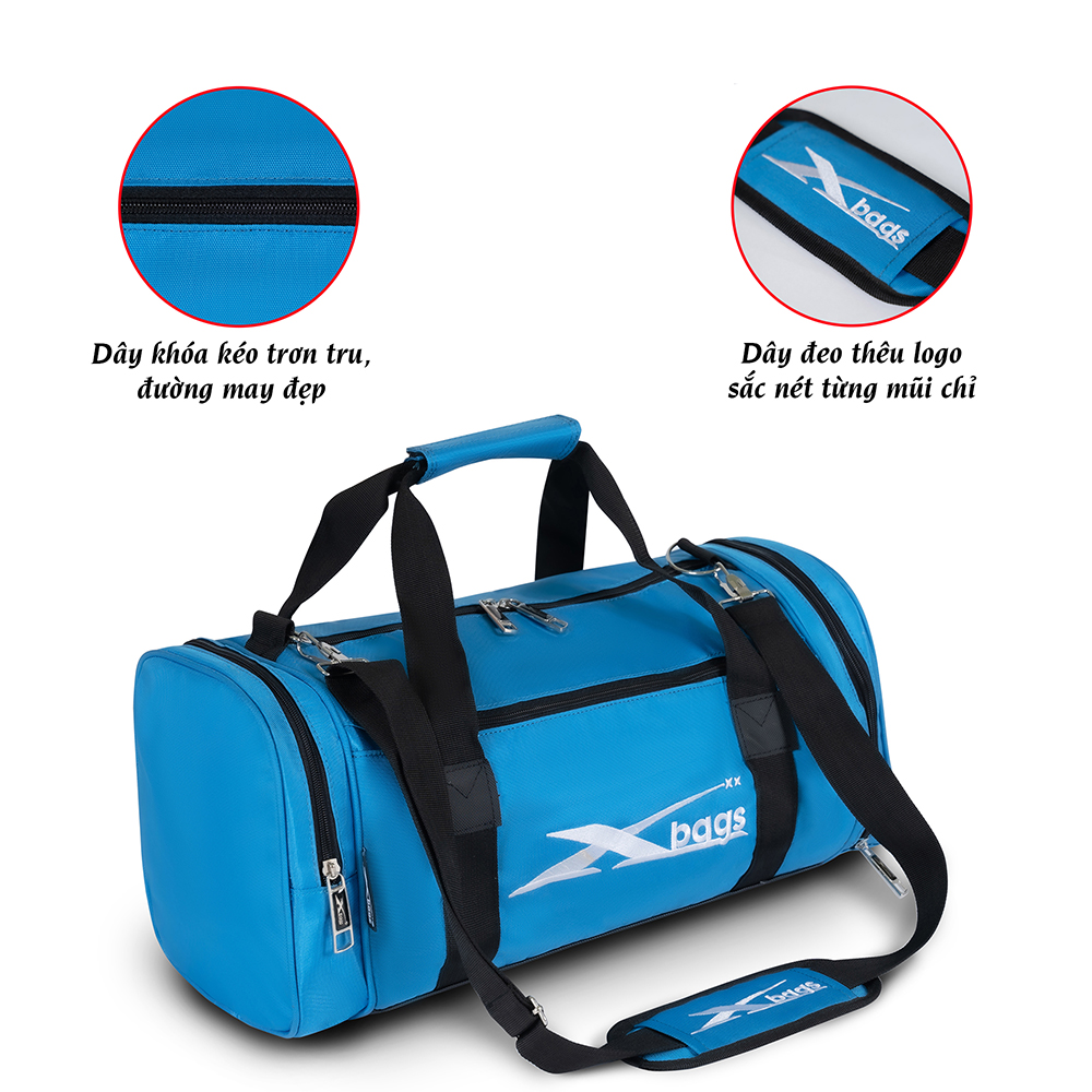 Túi Thể Thao Tập Gym Màu Xanh Xbags Xb 6003, Túi Thể Thao Du Lịch Nhiều Ngăn Tiện Lợi, Chống Thấm Nước