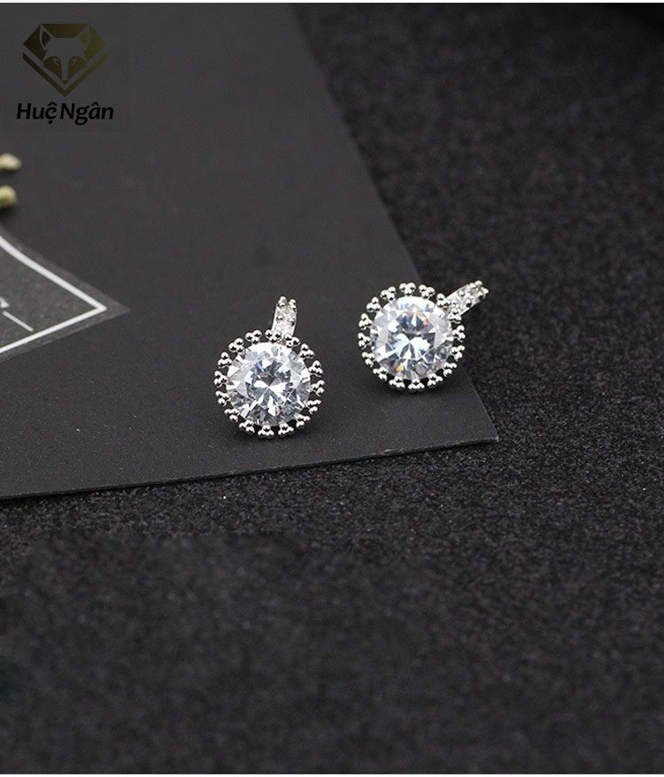 Bông tai bạc Ý Huệ Ngân - Bông hoa xinh xắn RYE141026