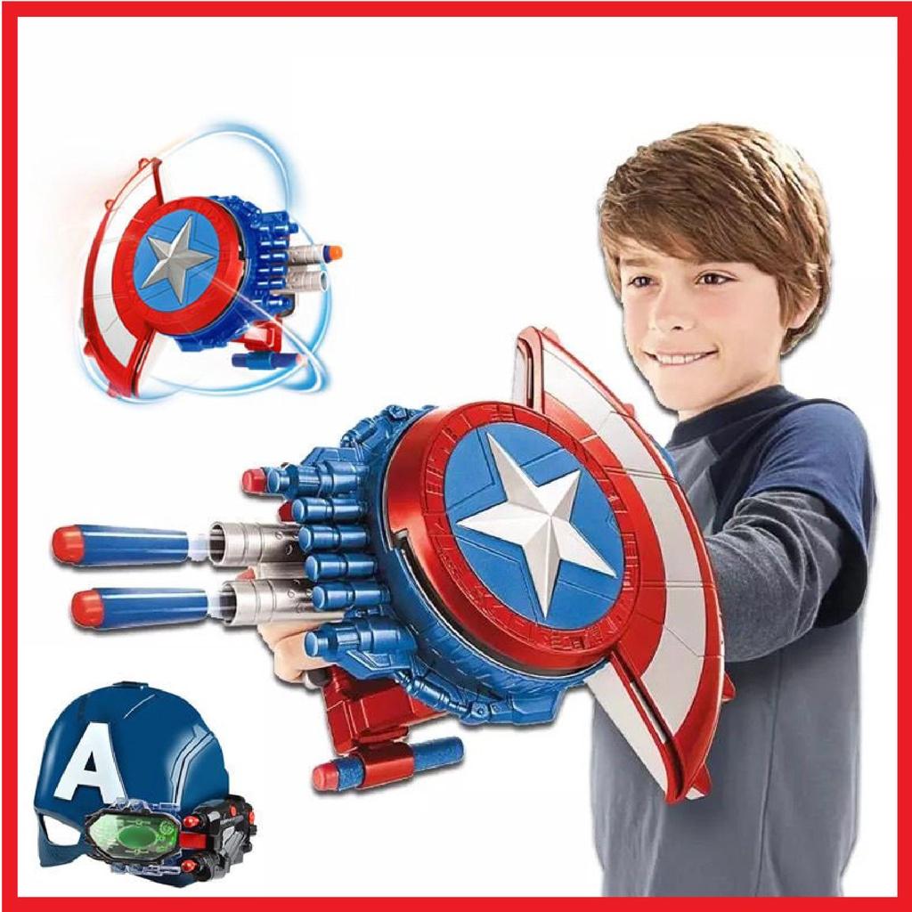 (Có Sẵn) Khiên captain america, khiên đội trưởng mỹ bắn đạn nhựa an toàn 100%, hàng loại 1 và size lớn