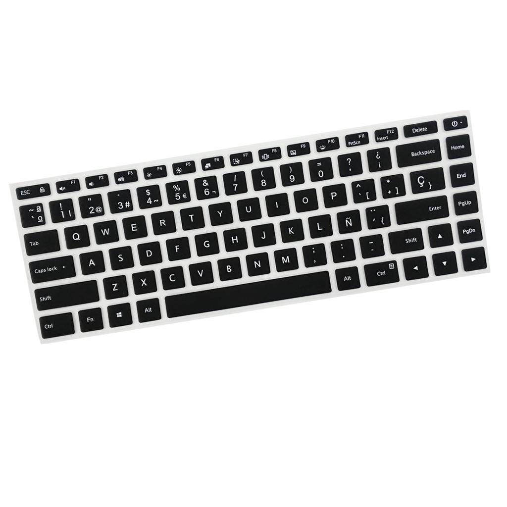 Silicone Keyboard Skin Cover Protective Film Waterproof for 15.6''