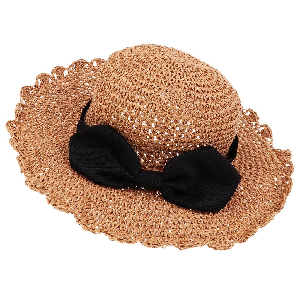 Summer Parent-Child Floppy Straw Hat Mother Baby Beach Sun Summer Hat Wide Brim