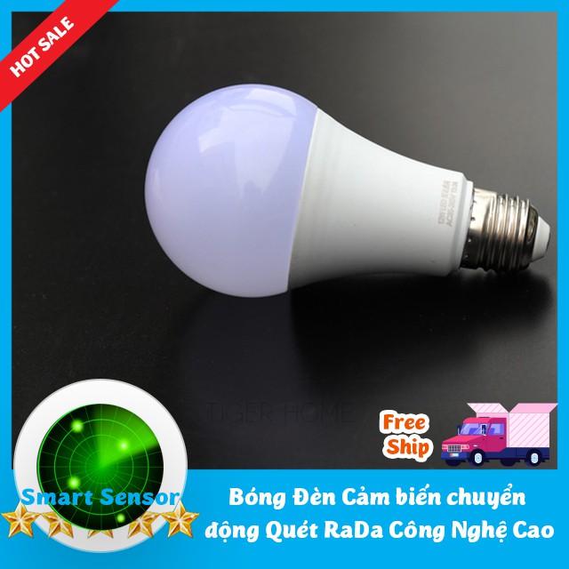 Bóng Đèn Led Cảm Biến Chuyển Động Rada Cực Nhạy do TIGERLED VIETNAM SX BH 1 ĐỔI 1 Model NEW