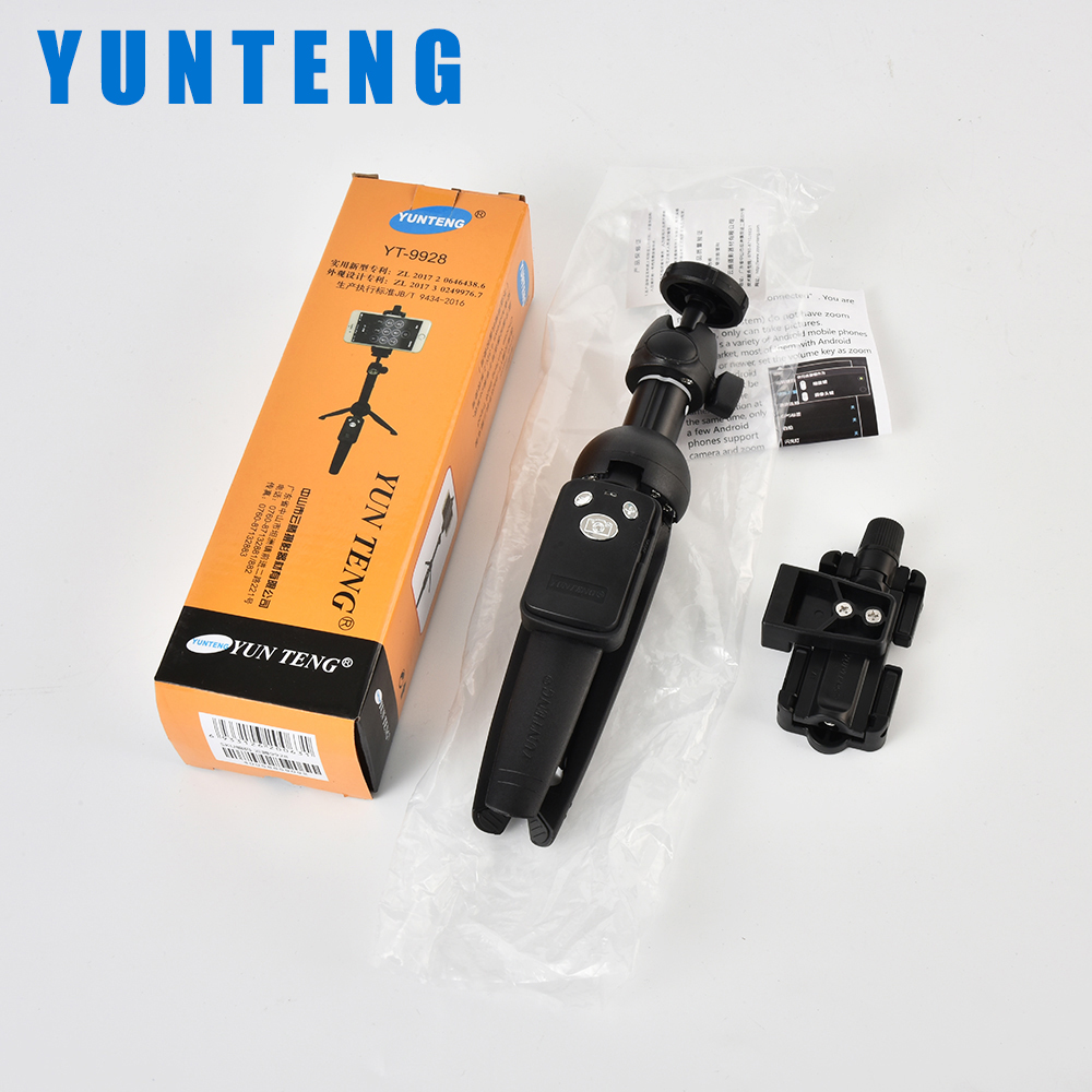 Gậy tự sướng tripod Yunteng YT-9928 đa năng có remote chụp ảnh - Hàng chính hãng