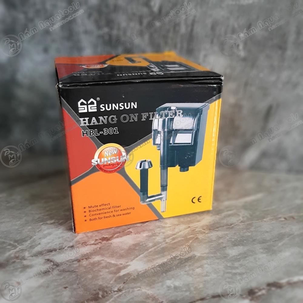 Lọc Thác Mini SUNSUN HBL-301 | Lọc Thác Mini Siêu Êm - Có Kèm Lọc Váng Cho Bể Cá Mini, Bể Thuỷ Sinh Để Bàn