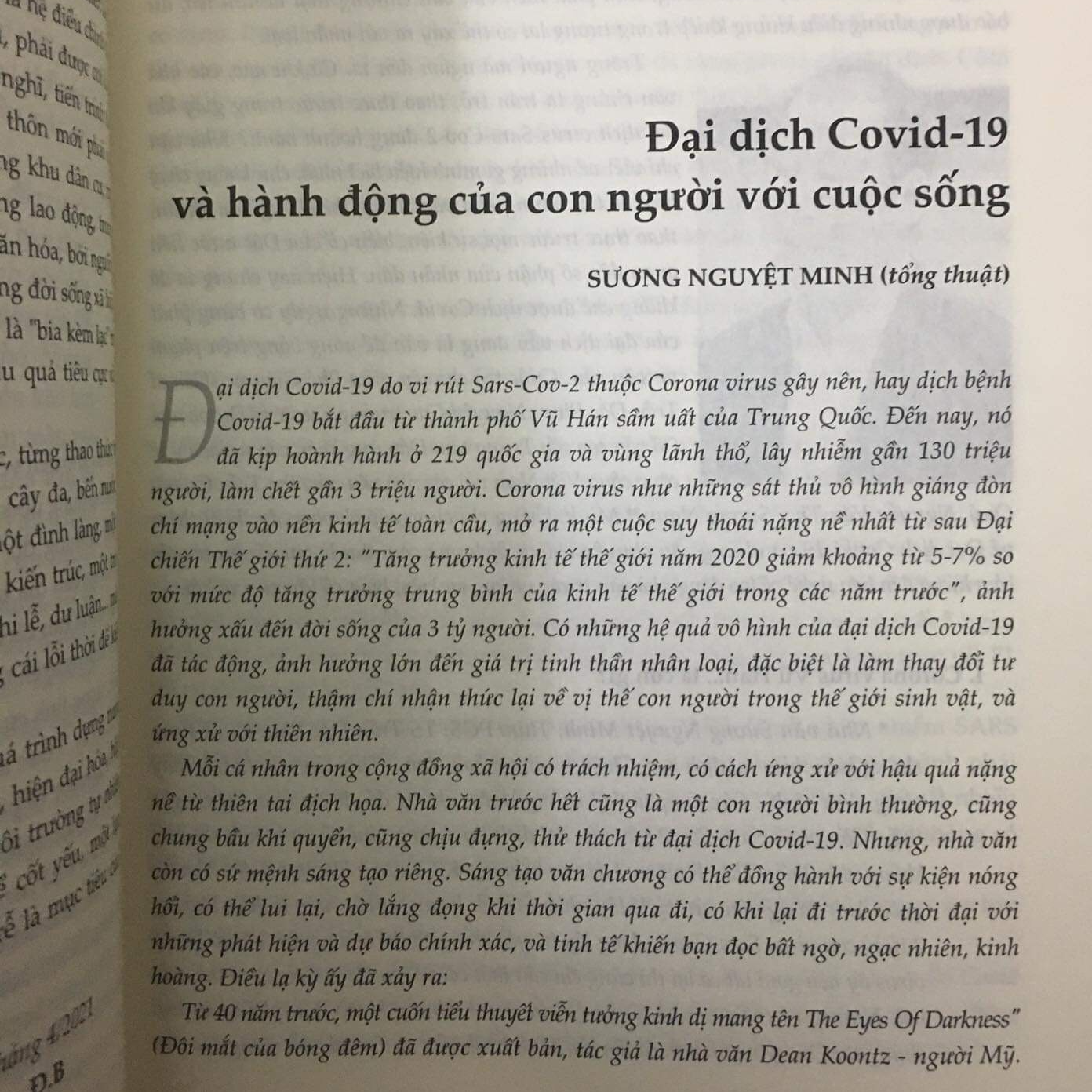 Tạp chí Nhà Văn và Cuộc Sống số 1 (Hội Nhà Văn Việt Nam)