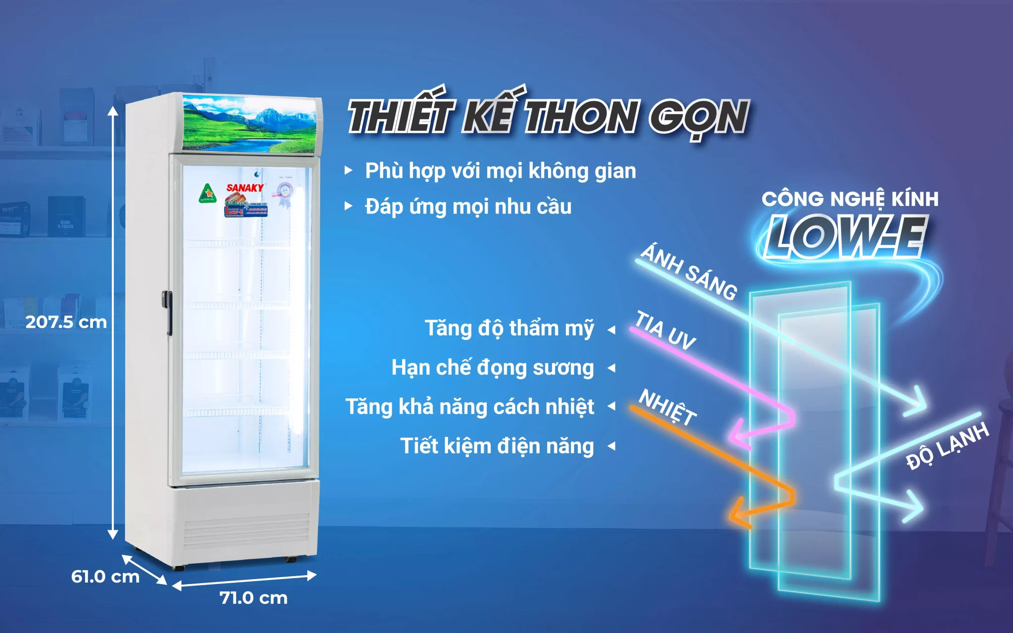 Tủ mát Sanaky VH-5089K3 480 lít - Hàng chính hãng (chỉ giao HCM)