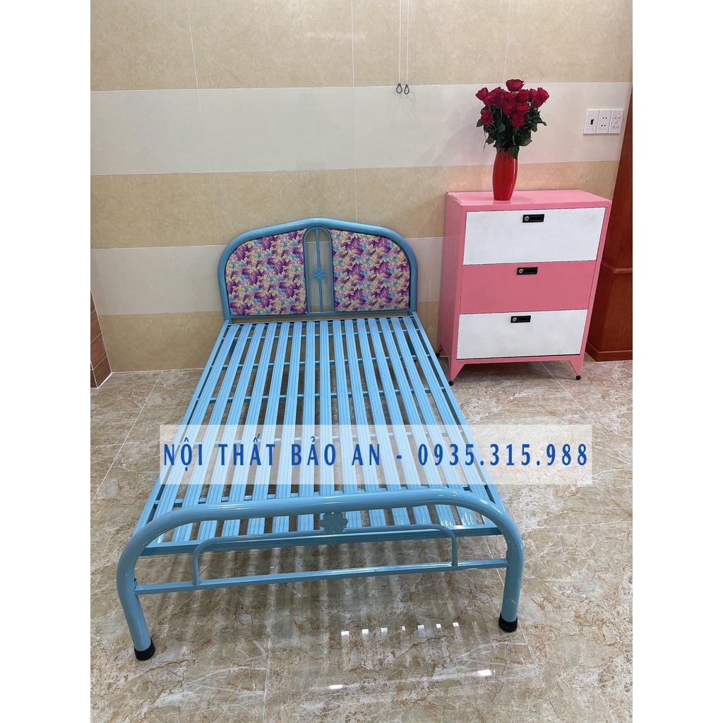 Giường sắt đơn ngang 1mx2m Bảo An