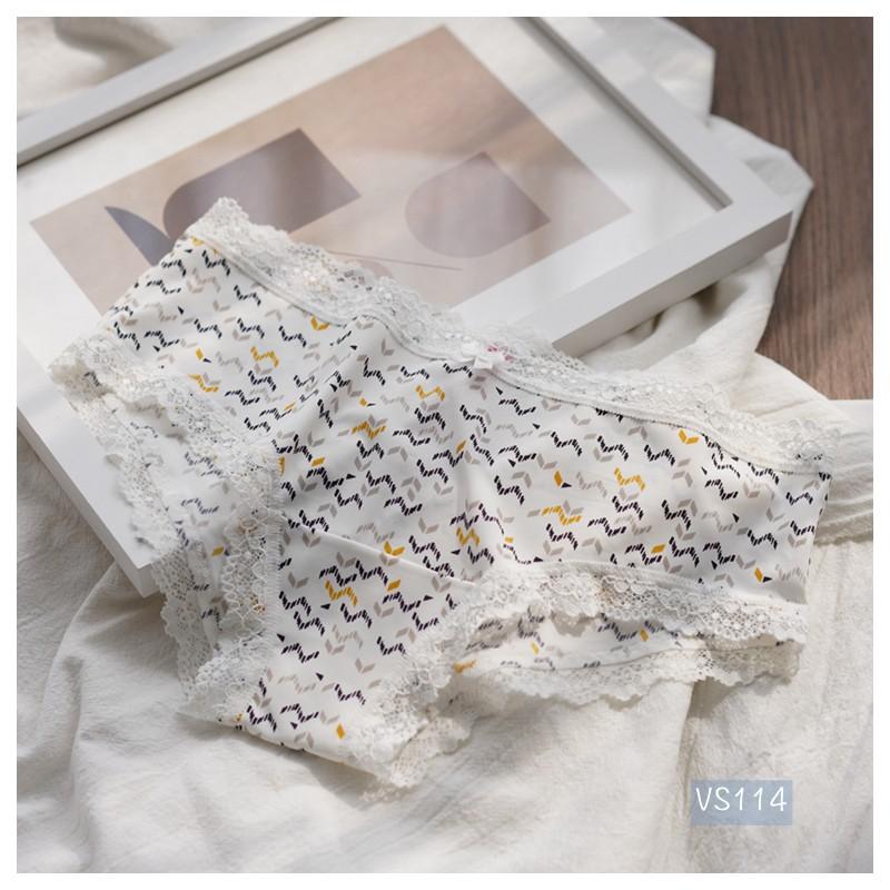 Quần Lót Hiphugger Panties thun sữa cực êm hoa văn