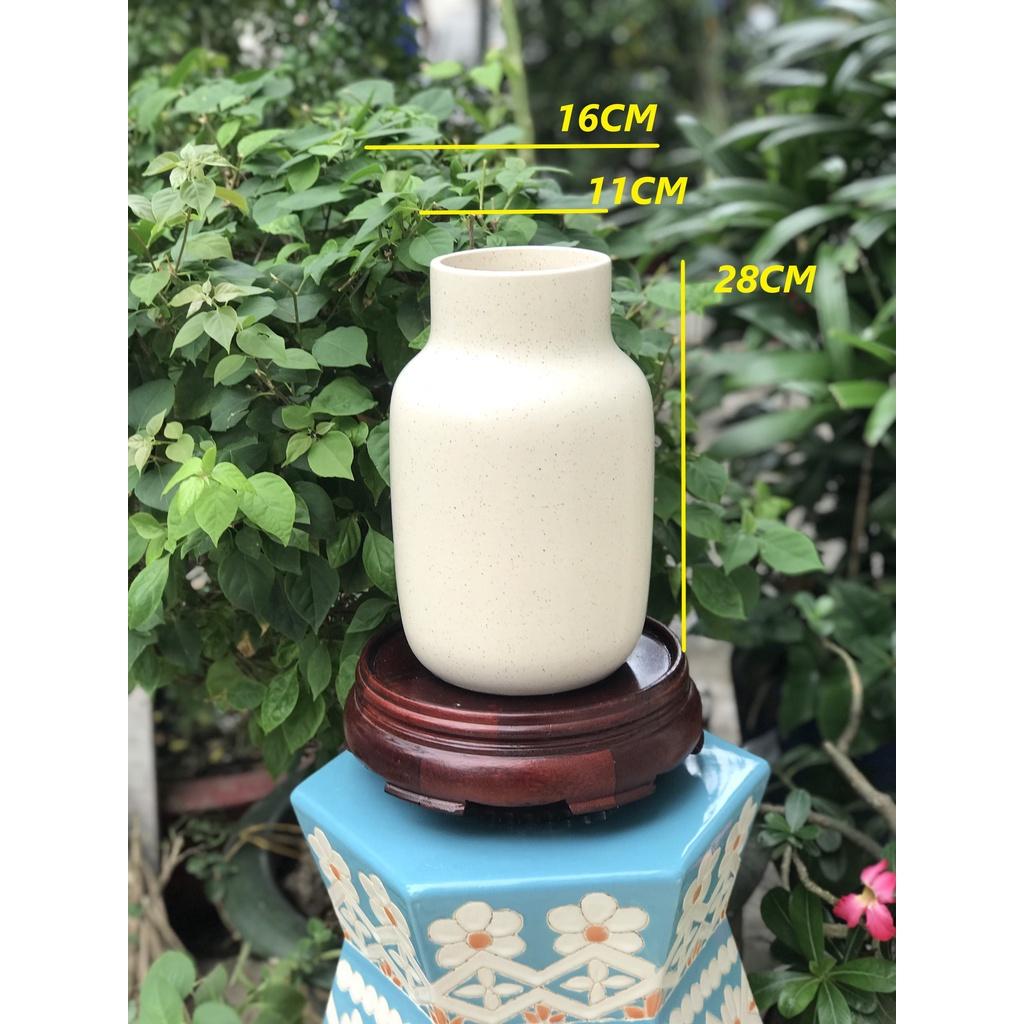 BÌNH HOA GỐM SỨ XUẤT KHẨU TRANG TRÍ DECOR BÌNH CẤM HOA XK07