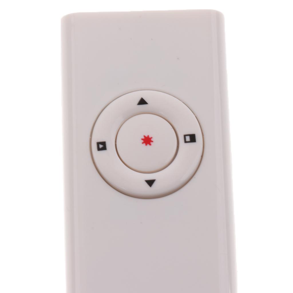 RF 2.4GHz Wireless Presenter USB Remote Control Presentation Pointer White