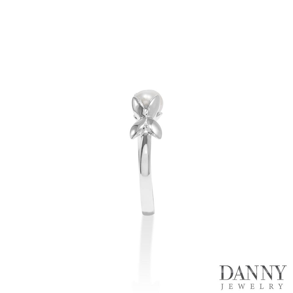 Nhẫn Nữ Bạc 925 Danny Jewelry Đính Ngọc ốc Xi Rhodium SPLRA652