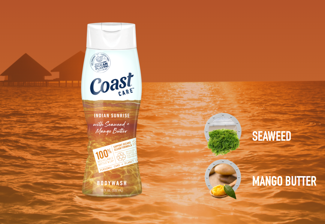 Sữa tắm Coast Indian Sunrise with Seaweed & Mango Butter 532ml dành cho nam giới