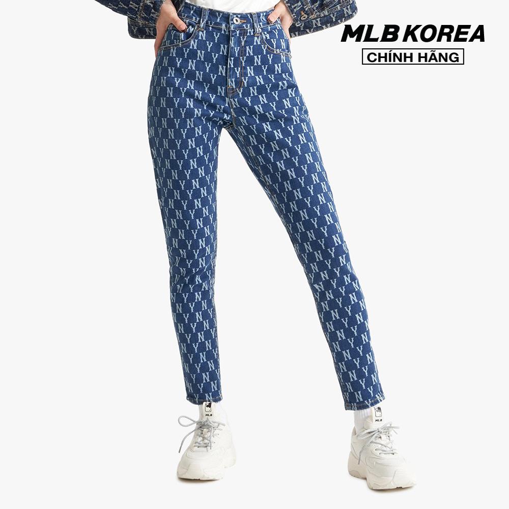 MLB - Quần jeans nữ phom skinny Monogram 3FDPM0521