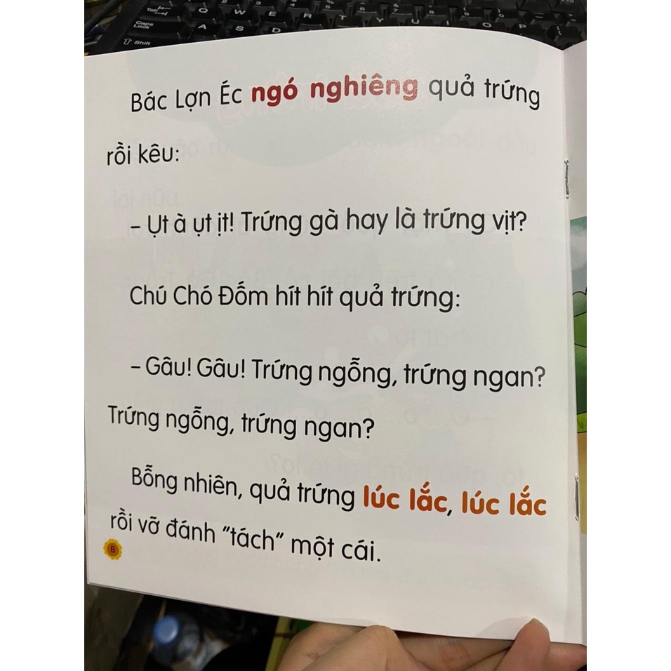 Combo 6 cuốn Truyện chữ to cho bé : Tập đánh vần tập đọc