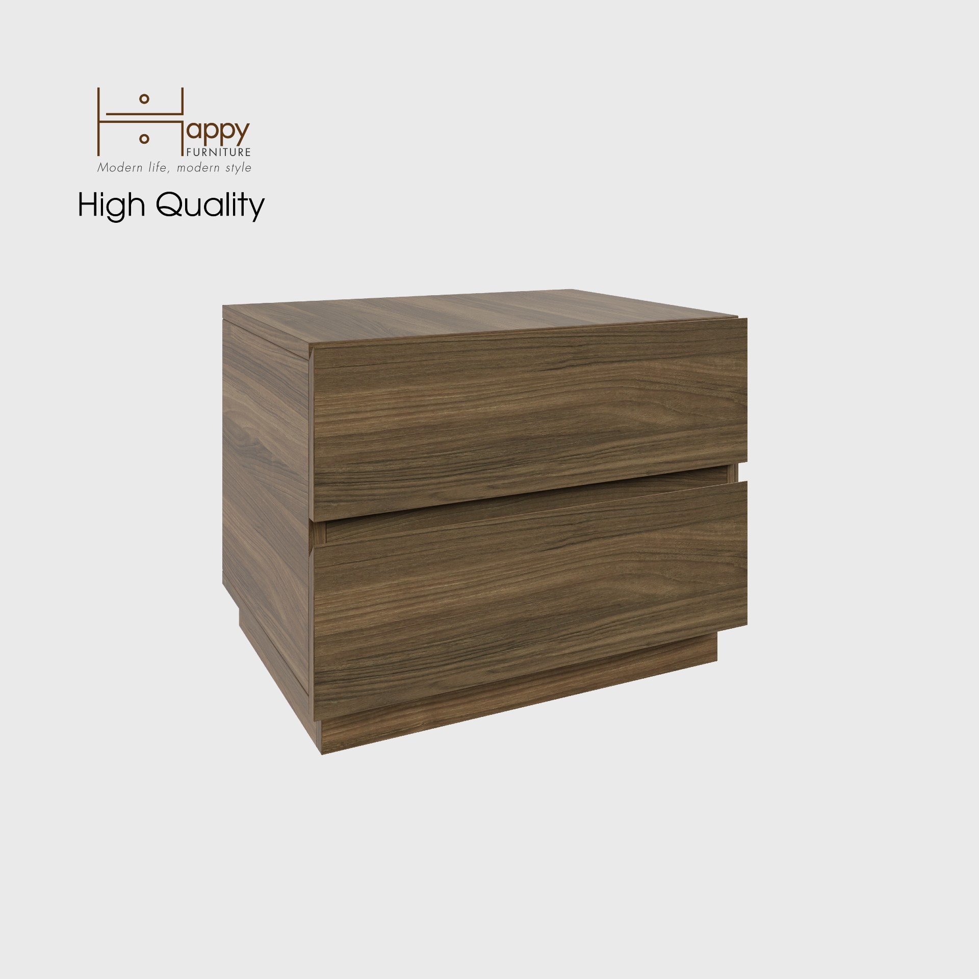[Happy Home Furniture] MACRO, Táp đầu giường 2 ngăn ,  50cm x 42cm x 40cm ( DxRxC), THK_040