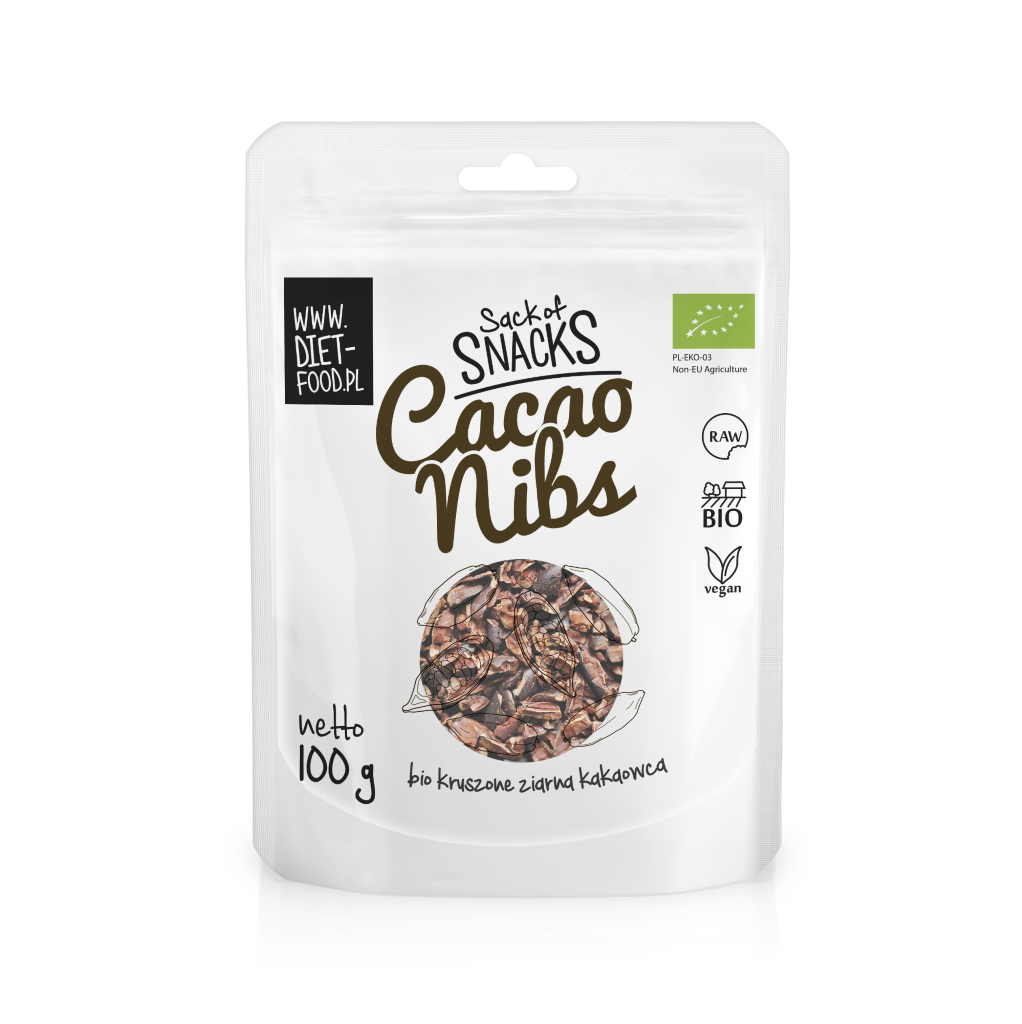 Cacao Nibs Cacao Ngòi Hữu Cơ 100g Diet Food