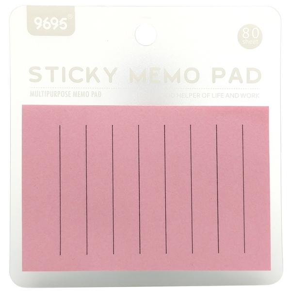 Giấy Note Kẻ Ngang 4 Màu 7.5 x 5 cm - 9695 004S (80 Tờ)