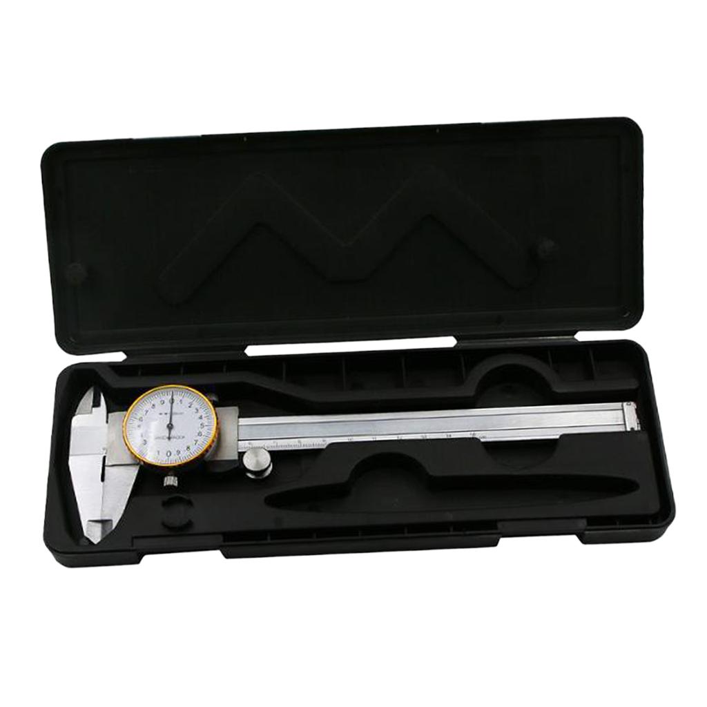 0-150mm 0.02mm Stainless Steel Dial Vernier Caliper Gauge Measuring Tools