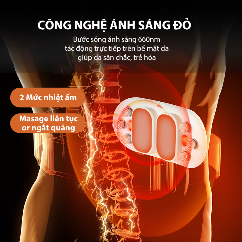 Đai chườm nóng, Máy massage giảm đau bụng kinh, Máy chườm ấm bụng