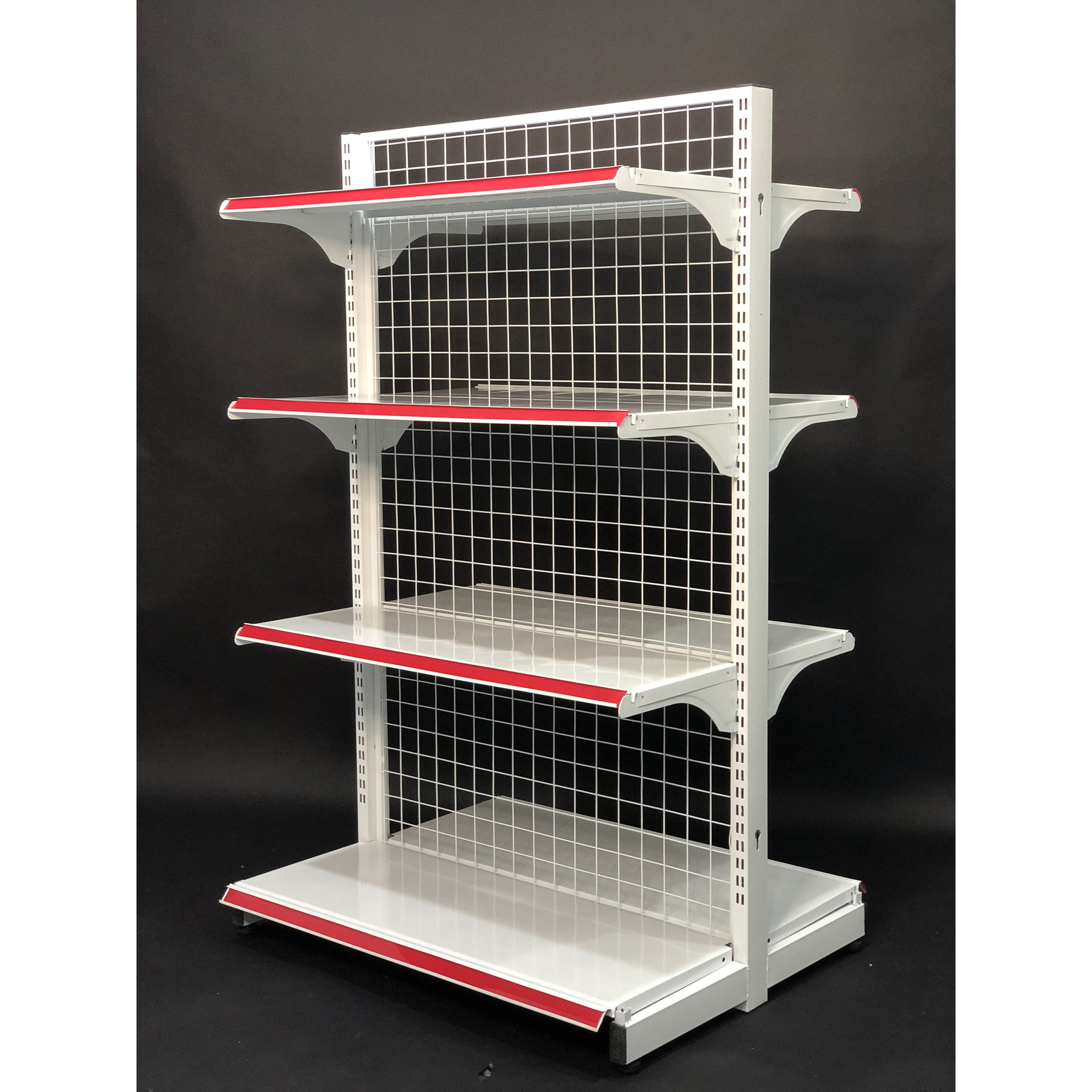 Kệ siêu thị giữa nhà - Dài 90 x Rộng 70 x Cao 150 x 4 tầng x 2 mặt