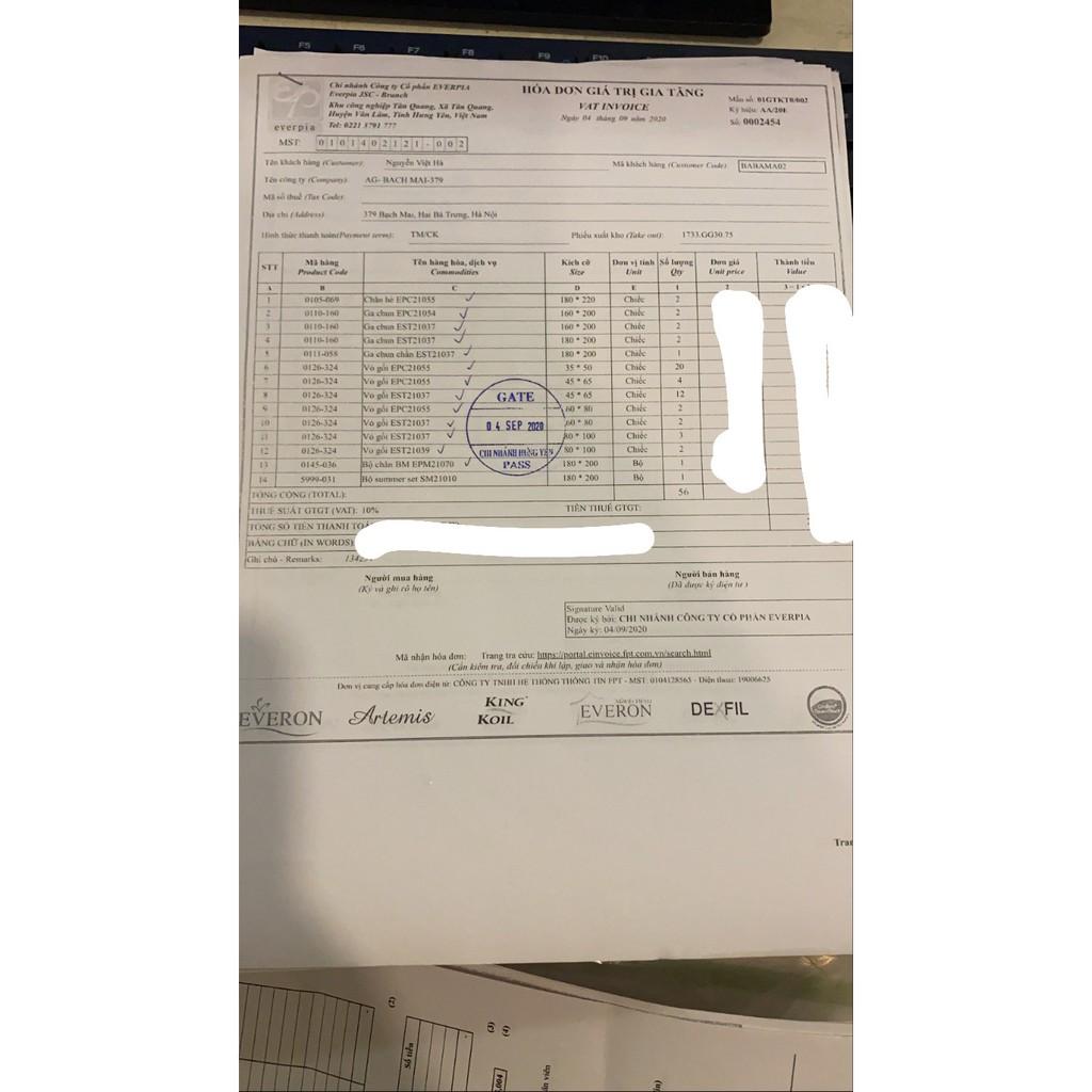 Ga chun EPC-21054 160*200  TÍM TRƠN