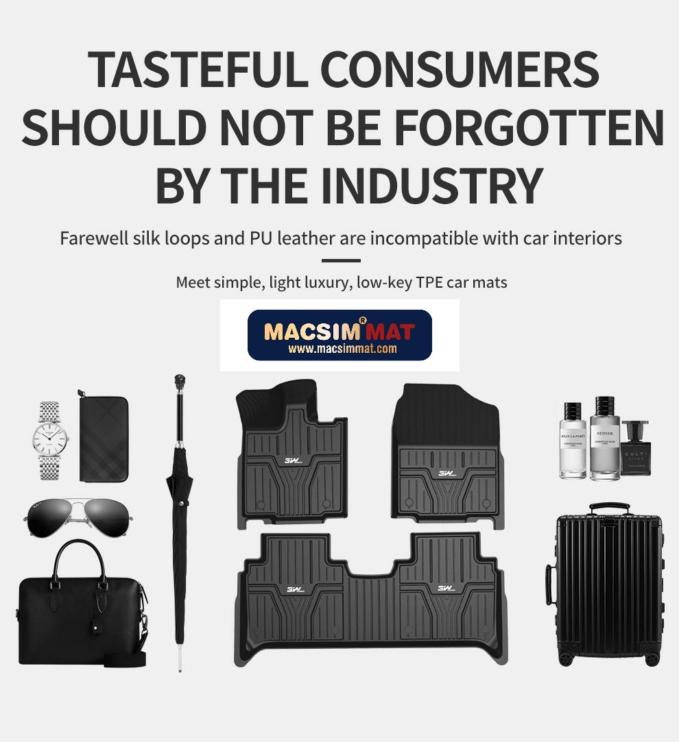 Thảm lót sàn xe ô tô dành cho HONDA CIVIC 2015- đến nay Nhãn hiệu Macsim 3W chất liệu nhựa TPE đúc khuôn cao cấp - màu đen
