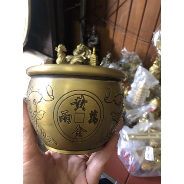 Hũ tài Lộc , bát tụ bảo bằng đồng