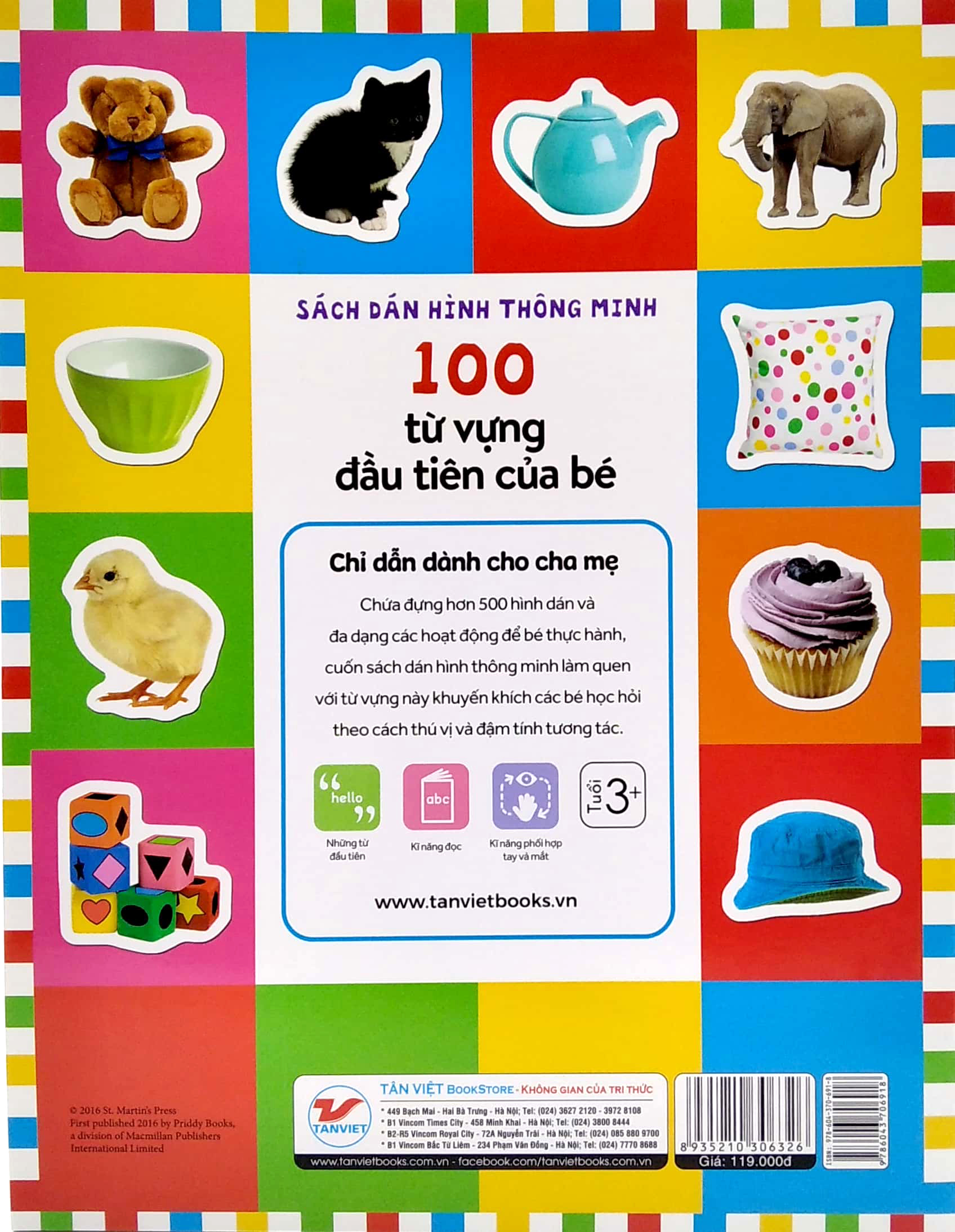 Dán Hình Thông Minh - 100 Từ Vựng Đầu Tiên Của Bé