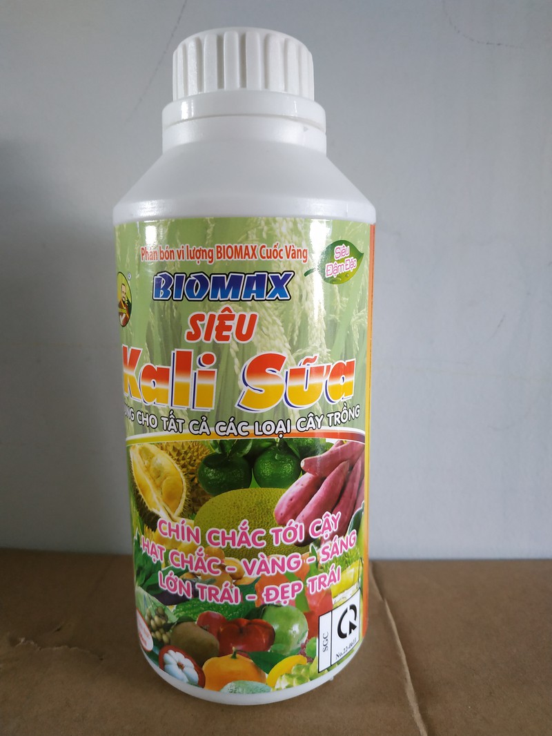 Phân bón vi lượng SIÊU KALI SỮA biomax cho các loại cây trồng - 500ml