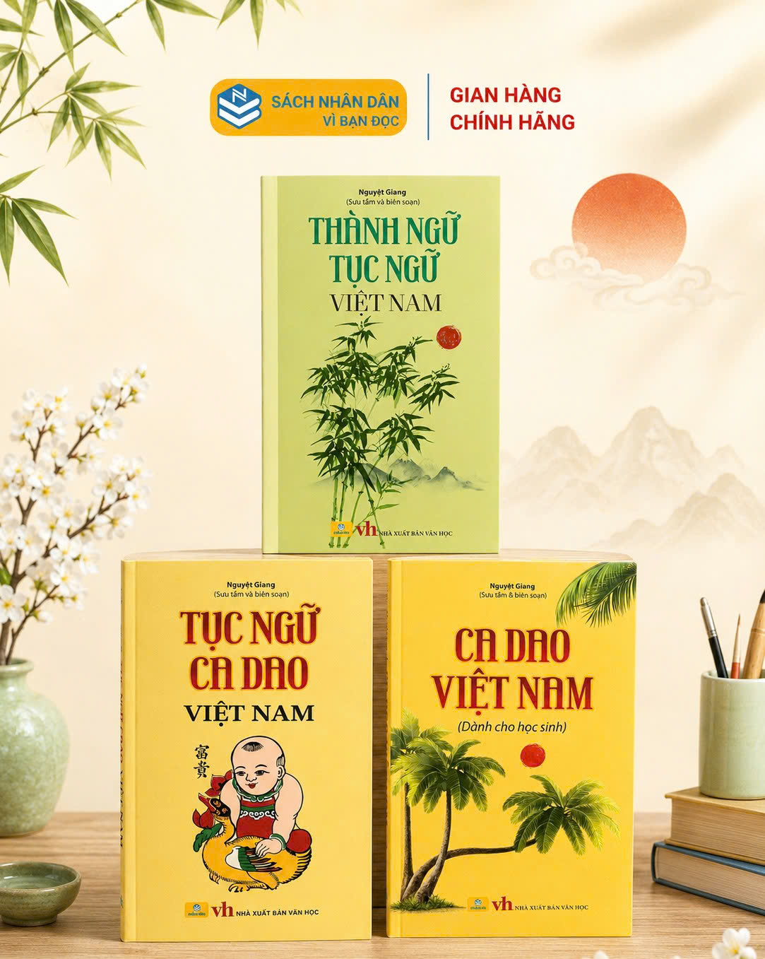 Sách  - Combo 3 cuốn Thành ngữ, tục ngữ và ca dao Việt Nam - ndbooks
