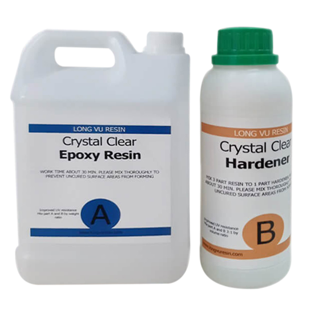 Bộ 4Kg Epoxy Resin Trong Suốt Loại Tốt LRAB312