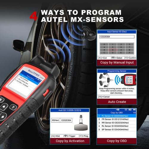 Autel MaxiTPMS TS508WF – THIẾT BỊ CÀI ĐẶT ÁP SUẤT LỐP Ô TÔ TPMS (Vali)